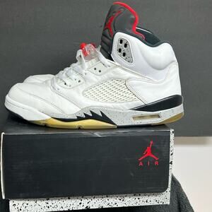 Size 10 - Air Jordan 5 Retro White Cement